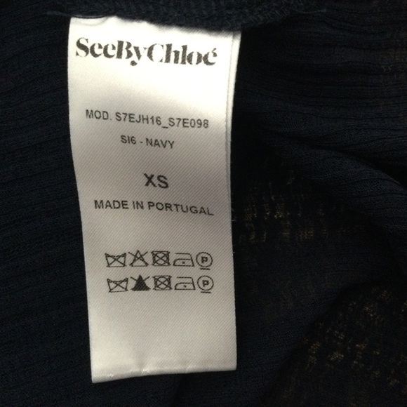 See by Chloe dark blue boho style top. - Picture 11 of 12